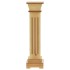 Soporte plantas pilar cuadrado madera clara 17x17x66 cm