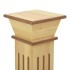 Soporte plantas pilar cuadrado madera clara 17x17x66 cm