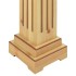 Soporte plantas pilar cuadrado madera clara 17x17x66 cm