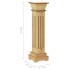 Soporte plantas pilar cuadrado madera clara 17x17x66 cm