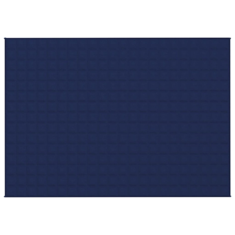 Manta con peso tela azul 155x220 cm 7