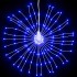 Luces de Navidad de estrellas 8 uds 140 LED azul 17