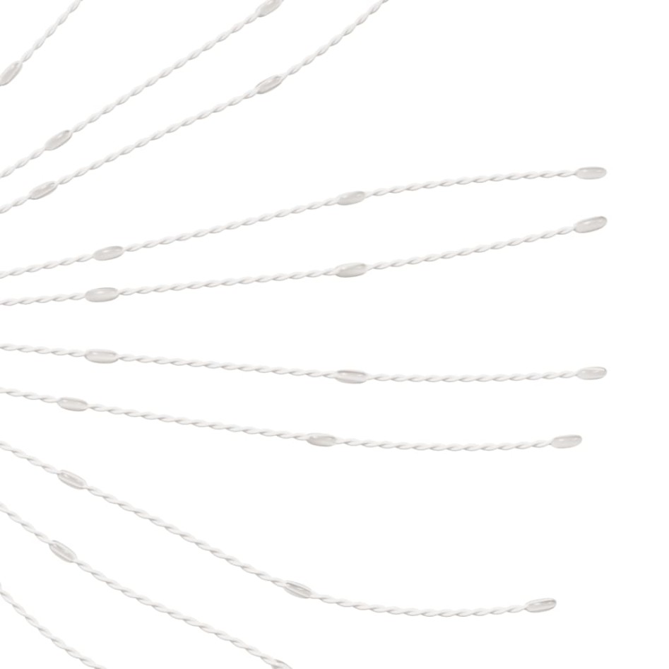 Luces de Navidad de estrellas 8 uds 140 LED azul 17