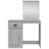 Tocador con luces LED gris Sonoma 90x42x132,5