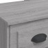 Tocador con luces LED gris Sonoma 90x42x132,5