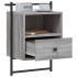 Mesitas de noche de pared 2 unidades gris Sonoma 40x30x61
