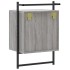 Mesitas de noche de pared 2 unidades gris Sonoma 40x30x61