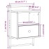 Mesitas de noche de pared 2 unidades gris Sonoma 40x30x61