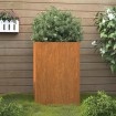 Jardinera de acero corten 42x38x75 cm