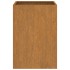 Jardinera de acero corten 42x38x75