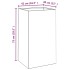 Jardinera de acero corten 42x38x75