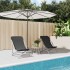 Silla de playa plegable 2 uds acero recubierto textilene