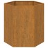 Jardinera de acero corten oxidado 40x40x45