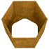Jardinera de acero corten oxidado 40x40x45