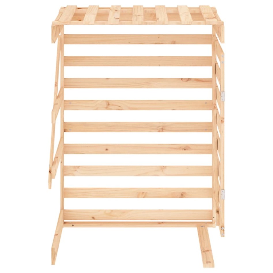 Extensión para cobertizo de cubos de basura madera maciza