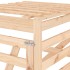 Extensión para cobertizo de cubos de basura madera maciza
