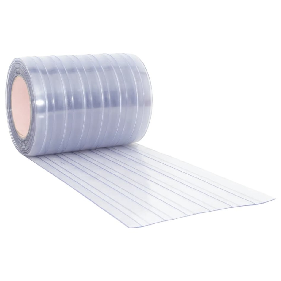 Tira de cortina para puertas PVC transparente 300x2,6 mm 10