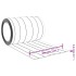 Tira de cortina para puertas PVC transparente 300x2,6 mm 10