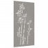 Adorno de pared de jardín acero corten diseño bambú 105x55