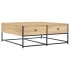 Mesa de centro madera de ingeniería roble Sonoma 100x99x40