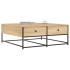 Mesa de centro madera de ingeniería roble Sonoma 100x99x40