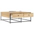 Mesa de centro madera de ingeniería roble Sonoma 100x99x40