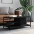 Mesa de centro madera contrachapada negro 100x50x45