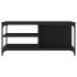 Mesa de centro madera contrachapada negro 100x50x45