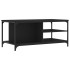 Mesa de centro madera contrachapada negro 100x50x45