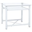Soporte pedestal para lavadora con estante extraíble blanco