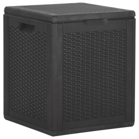Caja de almacenaje para jardín 90L PP negra