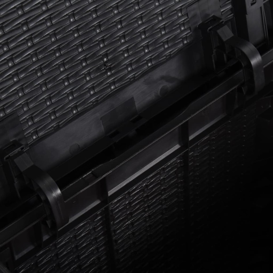 Caja de almacenaje para jardín 90L PP negra