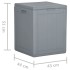Caja de almacenaje para jardín 90L PP ratán