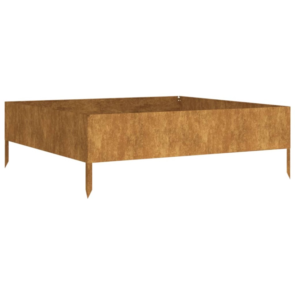 Jardinera acero corten 100x100x33,5