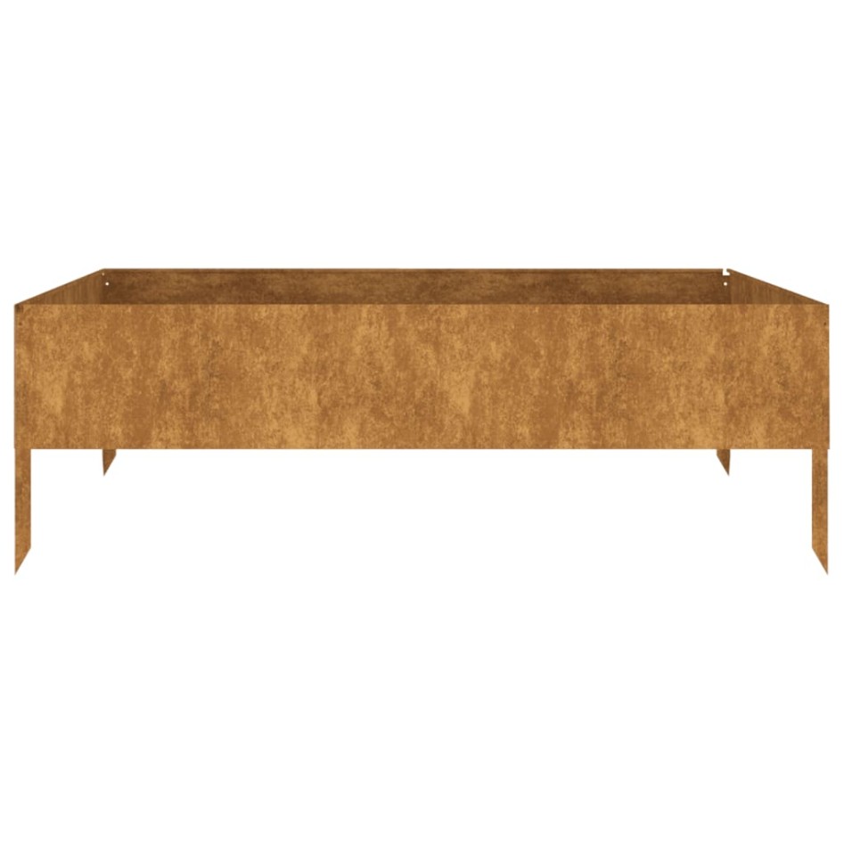 Jardinera acero corten 100x100x33,5