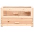 Jaula para hámster madera maciza abeto 60x30x35