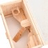 Jaula para hámster madera maciza abeto 60x30x35