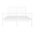Estructura cama sin colchón con estribo metal blanco 135x190