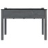 Jardinera con forro madera maciza de abeto gris 118x59x76