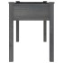 Jardinera con forro madera maciza de abeto gris 118x59x76