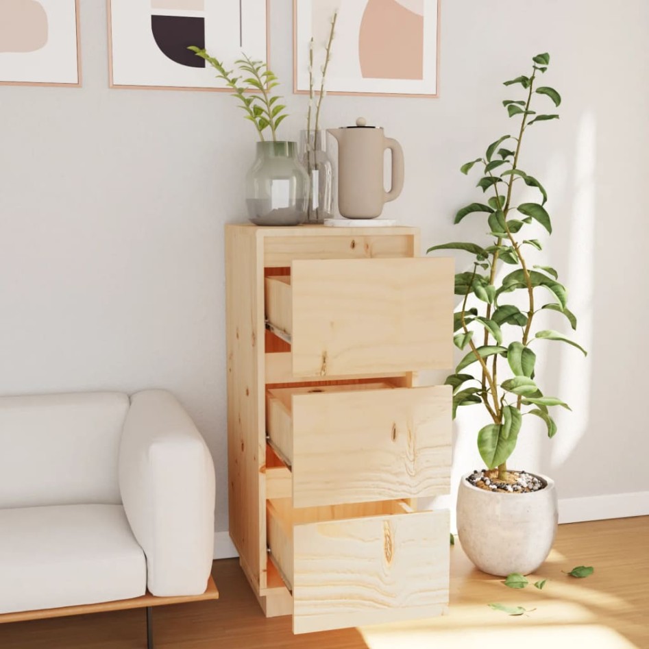 Aparador de madera maciza de pino 32x34x75