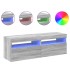 Muebles de TV 2 uds con luces LED gris Sonoma 60x35x40