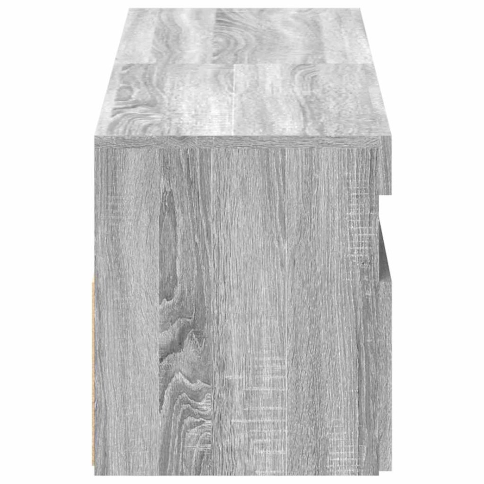 Muebles de TV 2 uds con luces LED gris Sonoma 60x35x40