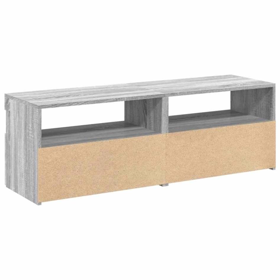 Muebles de TV 2 uds con luces LED gris Sonoma 60x35x40