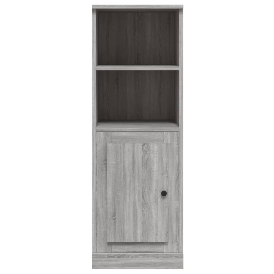 Aparador alto madera contrachapada gris Sonoma 36x35,5x103,5