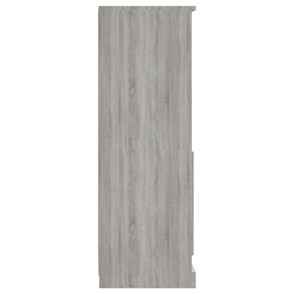 Aparador alto madera contrachapada gris Sonoma 36x35,5x103,5
