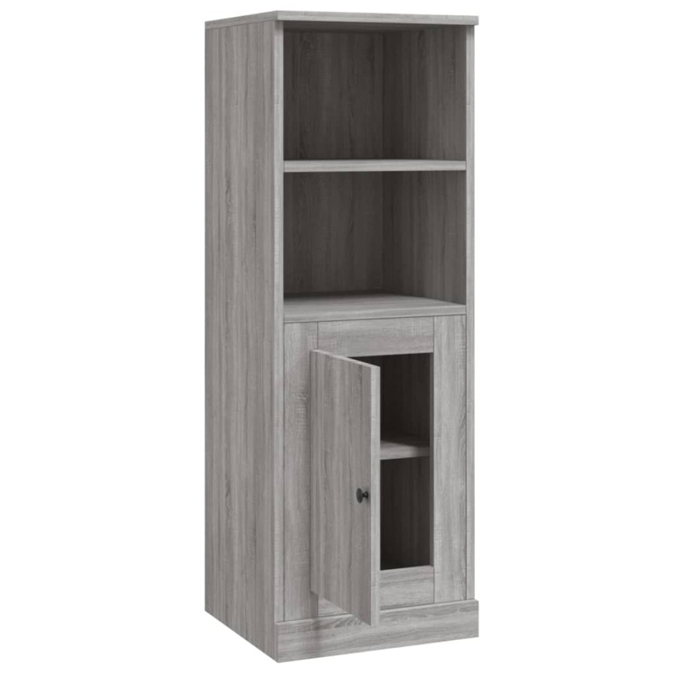 Aparador alto madera contrachapada gris Sonoma 36x35,5x103,5
