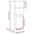 Aparador alto madera contrachapada gris Sonoma 36x35,5x103,5