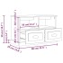 Mueble de TV madera contrachapada blanco brillo 80x35x50