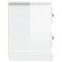 Mueble de TV madera contrachapada blanco brillo